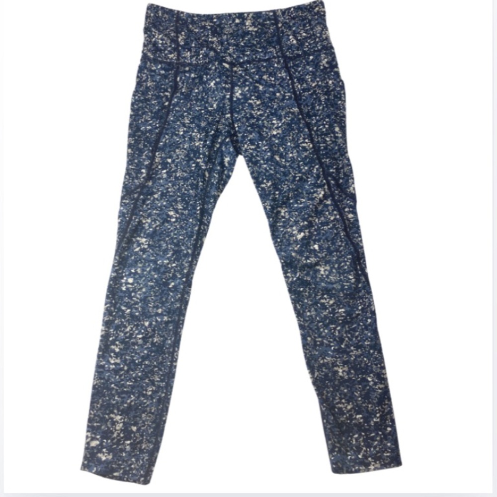 Athleta Leggings Blue&Black Small - Picture 6 of 10